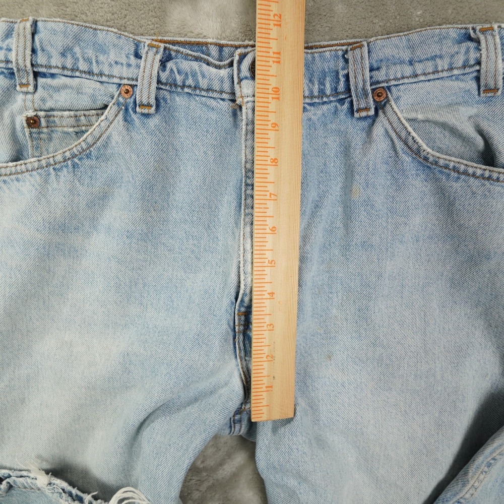 Levi's 550 Vtg 1985 Orange Tab Jeans Mens 34x30 (32x28.5) Made in USA Distressed - Picture 8 of 11